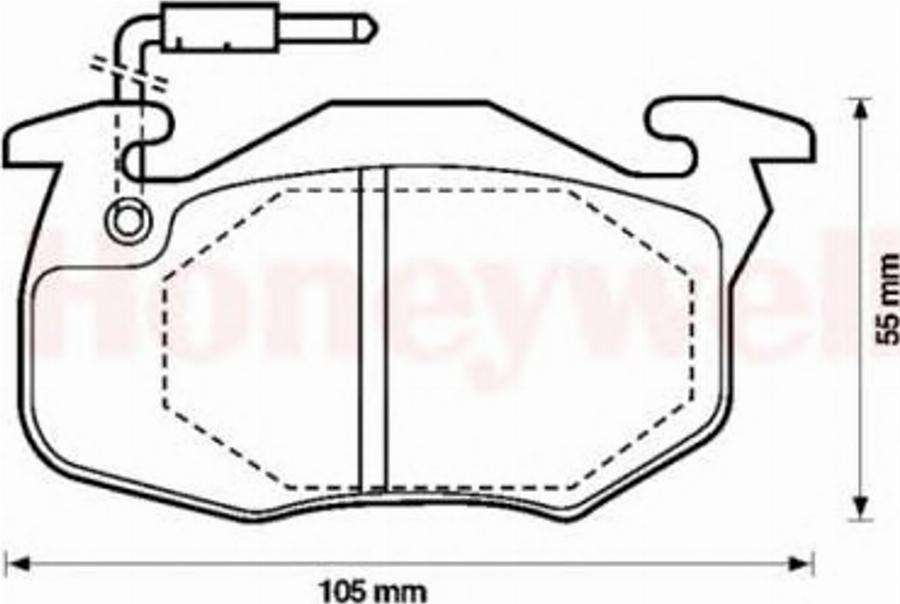 BENDIX 571525B - Kit pastiglie freno, Freno a disco autozon.pro