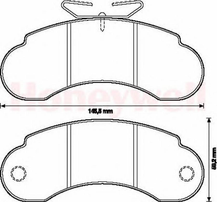 BENDIX 571521B - Kit pastiglie freno, Freno a disco autozon.pro