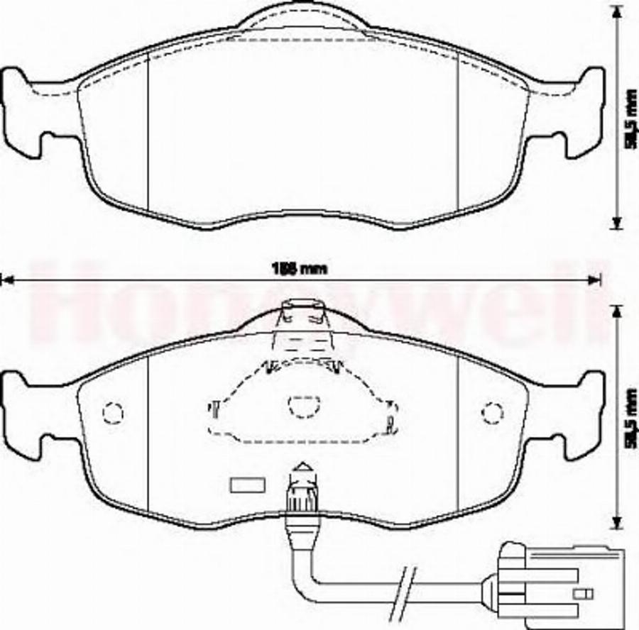 BENDIX 571522B - Kit pastiglie freno, Freno a disco autozon.pro