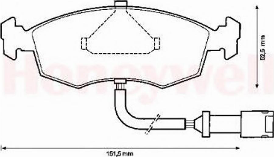 BENDIX 571849B - Kit pastiglie freno, Freno a disco autozon.pro