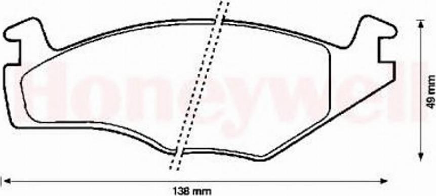 BENDIX 571848B - Kit pastiglie freno, Freno a disco autozon.pro