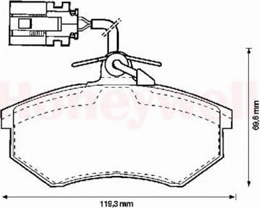 BENDIX 571856B - Kit pastiglie freno, Freno a disco autozon.pro