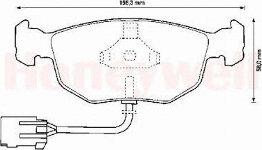 BENDIX 571851B - Kit pastiglie freno, Freno a disco autozon.pro