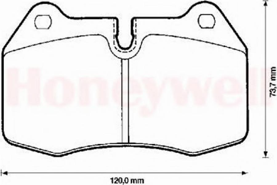 BENDIX 571852B - Kit pastiglie freno, Freno a disco autozon.pro