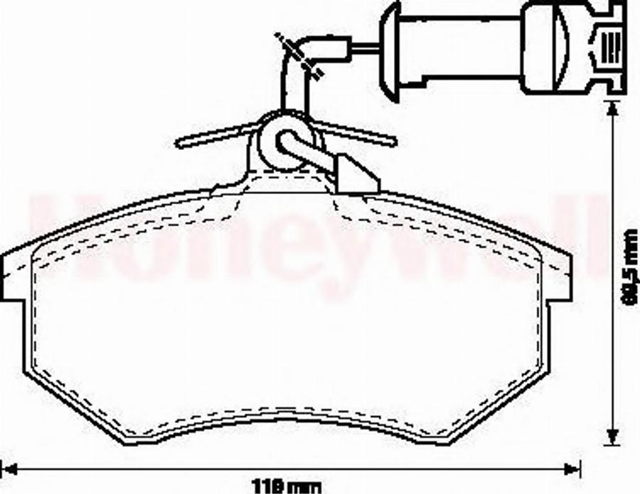 BENDIX 571864B - Kit pastiglie freno, Freno a disco autozon.pro