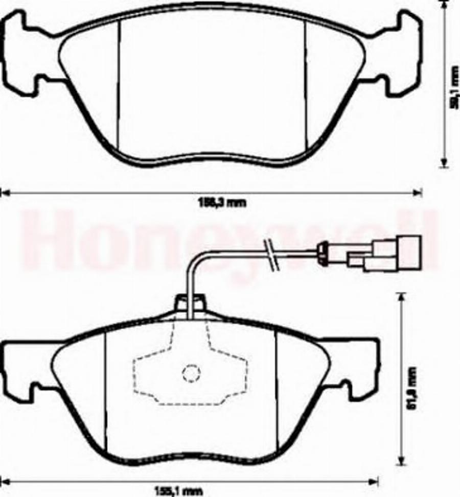 BENDIX 571884B - Kit pastiglie freno, Freno a disco autozon.pro