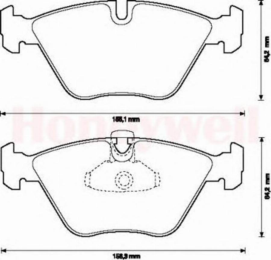 BENDIX 571880B - Kit pastiglie freno, Freno a disco autozon.pro