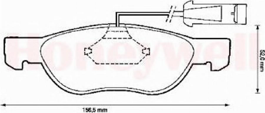 BENDIX 571883B - Kit pastiglie freno, Freno a disco autozon.pro