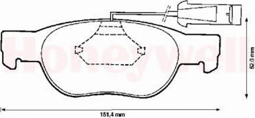 BENDIX 571882B - Kit pastiglie freno, Freno a disco autozon.pro