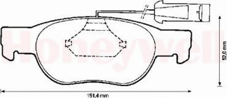 BENDIX 571887B - Kit pastiglie freno, Freno a disco autozon.pro