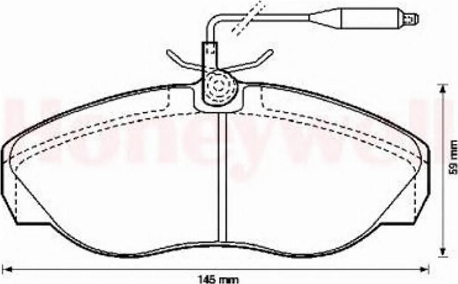 BENDIX 571839B - Kit pastiglie freno, Freno a disco autozon.pro