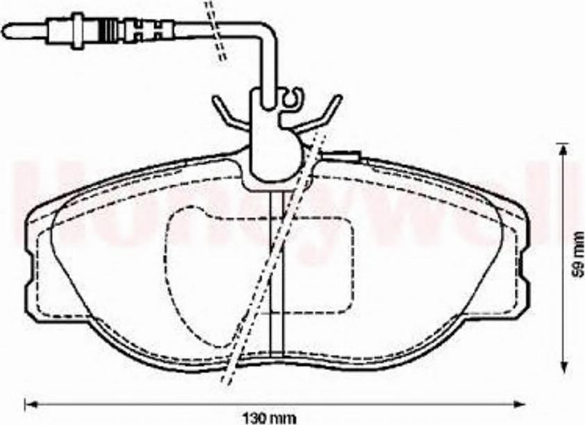 BENDIX 571838B - Kit pastiglie freno, Freno a disco autozon.pro