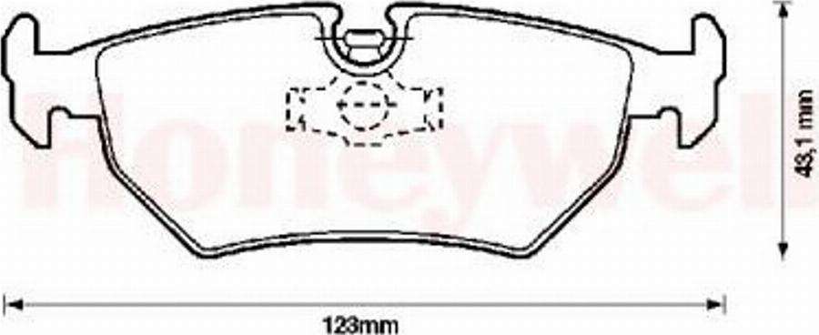 BENDIX 571837B - Kit pastiglie freno, Freno a disco autozon.pro