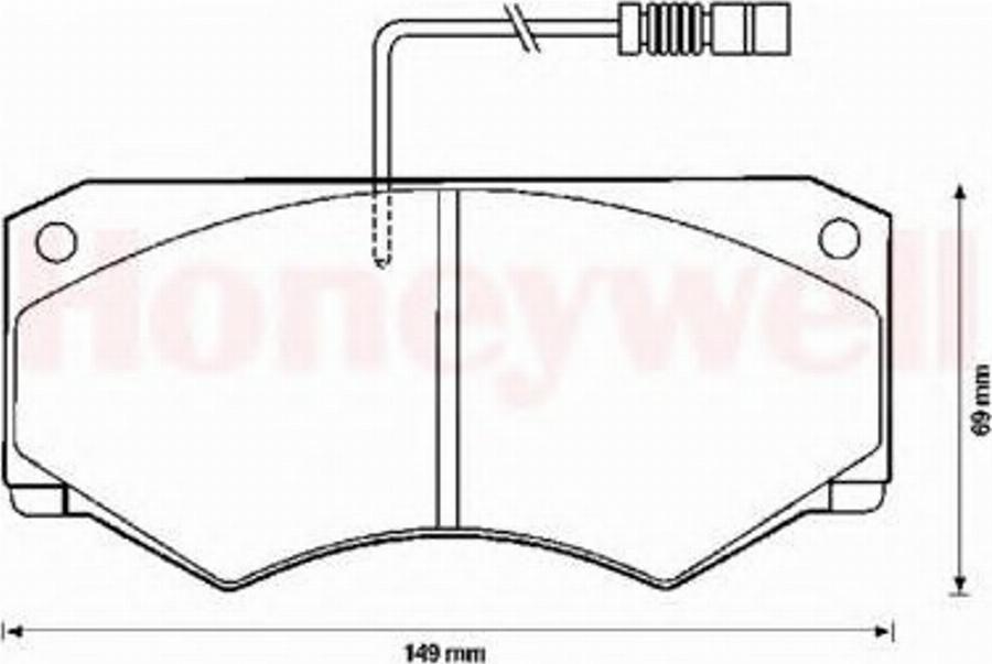 BENDIX 571825B - Kit pastiglie freno, Freno a disco autozon.pro