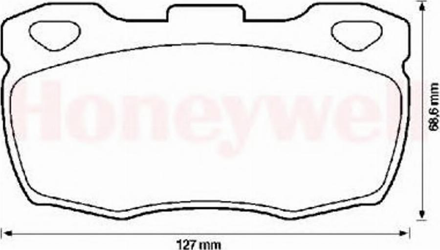 BENDIX 571827 B - Kit pastiglie freno, Freno a disco autozon.pro