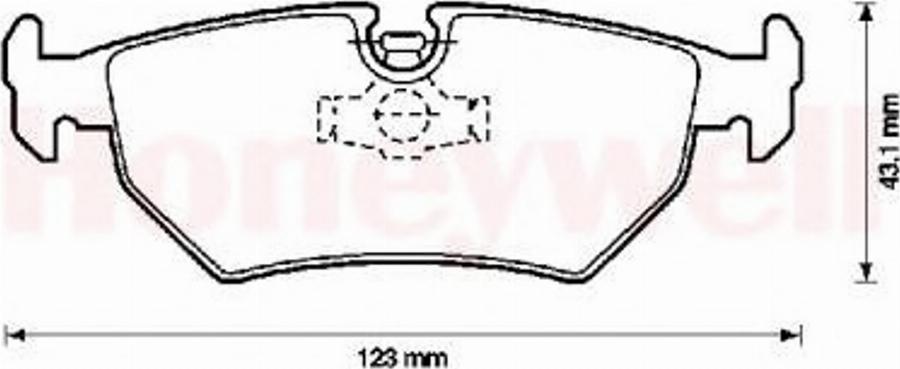 BENDIX 571395B - Kit pastiglie freno, Freno a disco autozon.pro