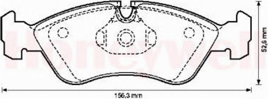 BENDIX 571391B - Kit pastiglie freno, Freno a disco autozon.pro