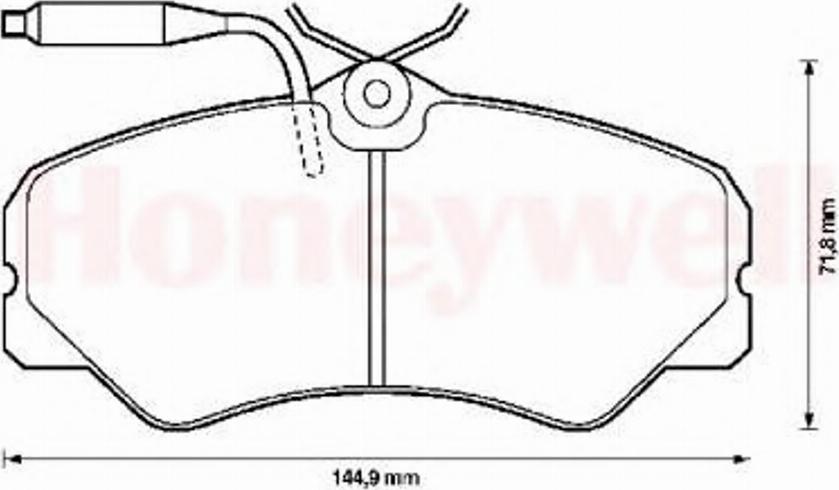 BENDIX 571393B - Kit pastiglie freno, Freno a disco autozon.pro