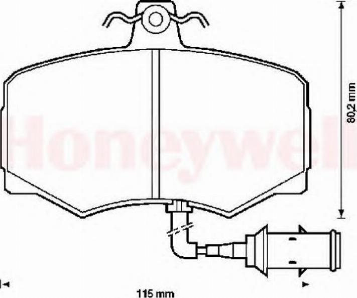 BENDIX 571397B - Kit pastiglie freno, Freno a disco autozon.pro