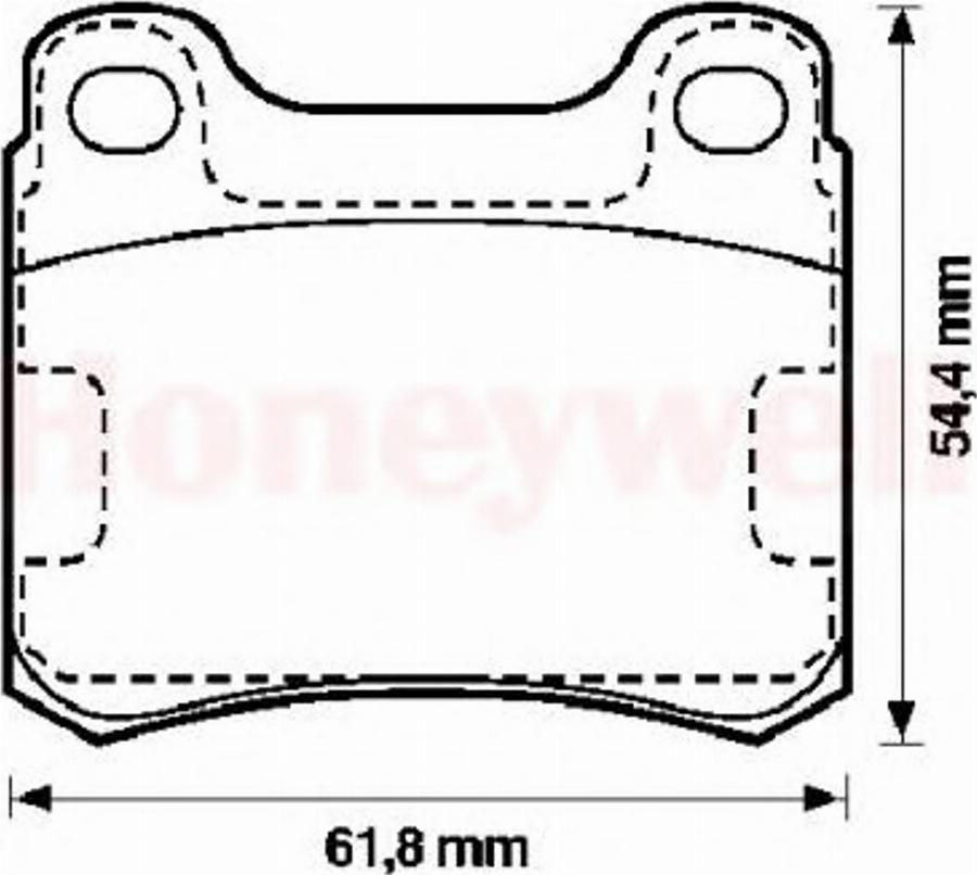 BENDIX 571344B - Kit pastiglie freno, Freno a disco autozon.pro