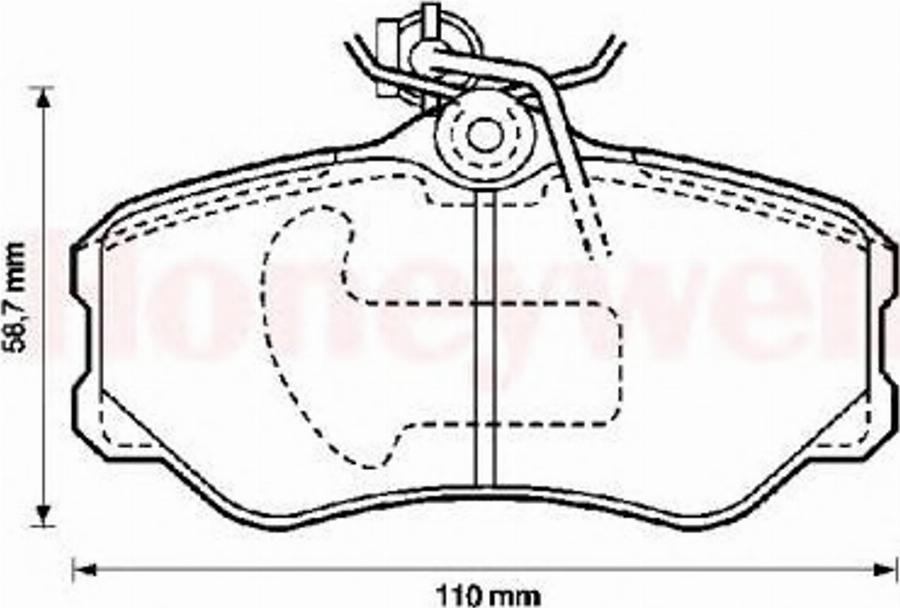 BENDIX 571347B - Kit pastiglie freno, Freno a disco autozon.pro