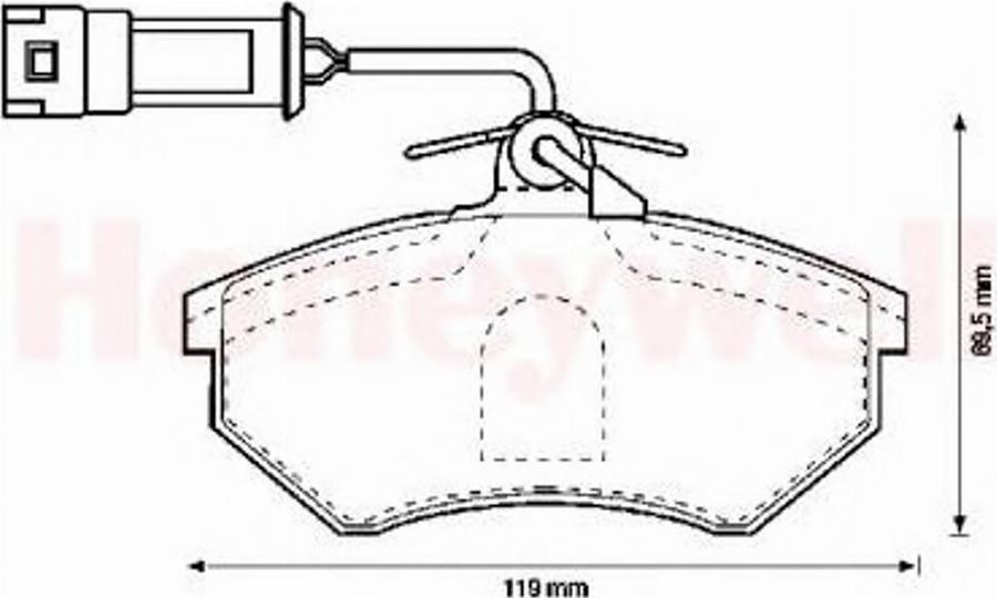 BENDIX 571356 B - Kit pastiglie freno, Freno a disco autozon.pro