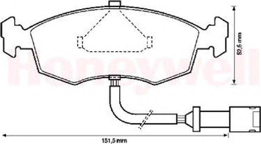 BENDIX 571351X - Kit pastiglie freno, Freno a disco autozon.pro