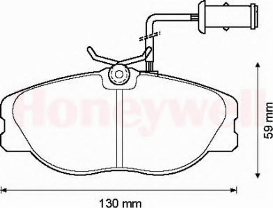 BENDIX 571365B - Kit pastiglie freno, Freno a disco autozon.pro