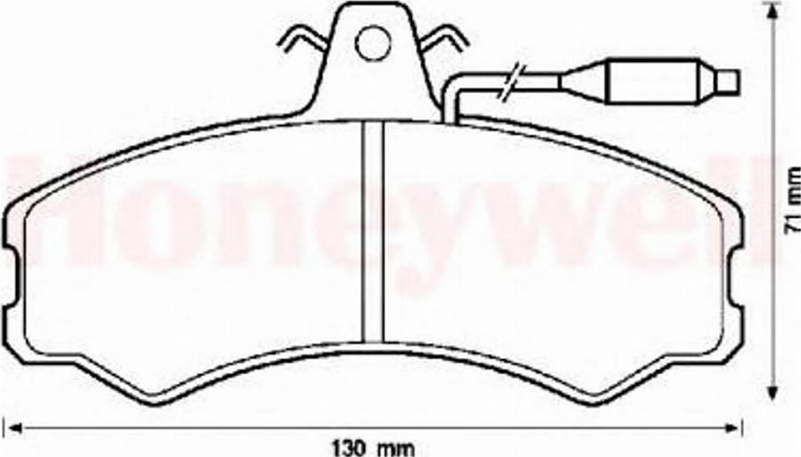 BENDIX 571304B - Kit pastiglie freno, Freno a disco autozon.pro