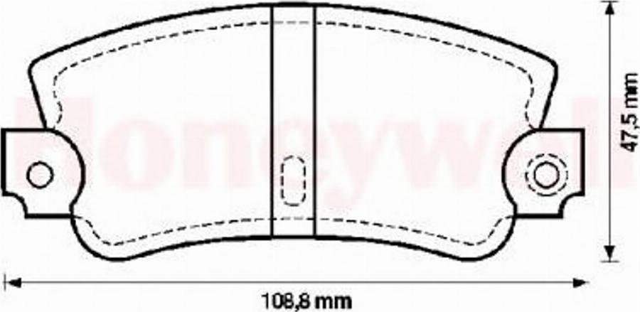 BENDIX 571301B - Kit pastiglie freno, Freno a disco autozon.pro