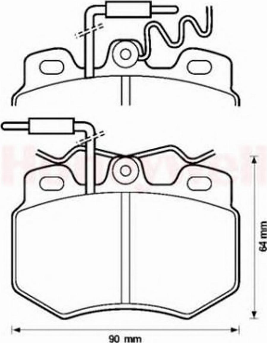 BENDIX 571319B - Kit pastiglie freno, Freno a disco autozon.pro