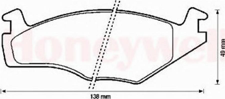 BENDIX 571316B - Kit pastiglie freno, Freno a disco autozon.pro