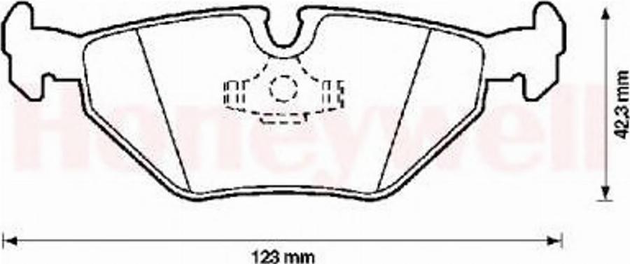 BENDIX 571387B - Kit pastiglie freno, Freno a disco autozon.pro