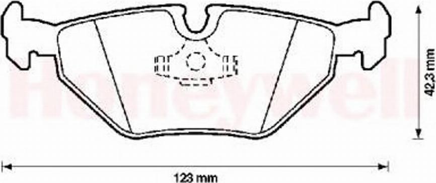 BENDIX 571387X - Kit pastiglie freno, Freno a disco autozon.pro