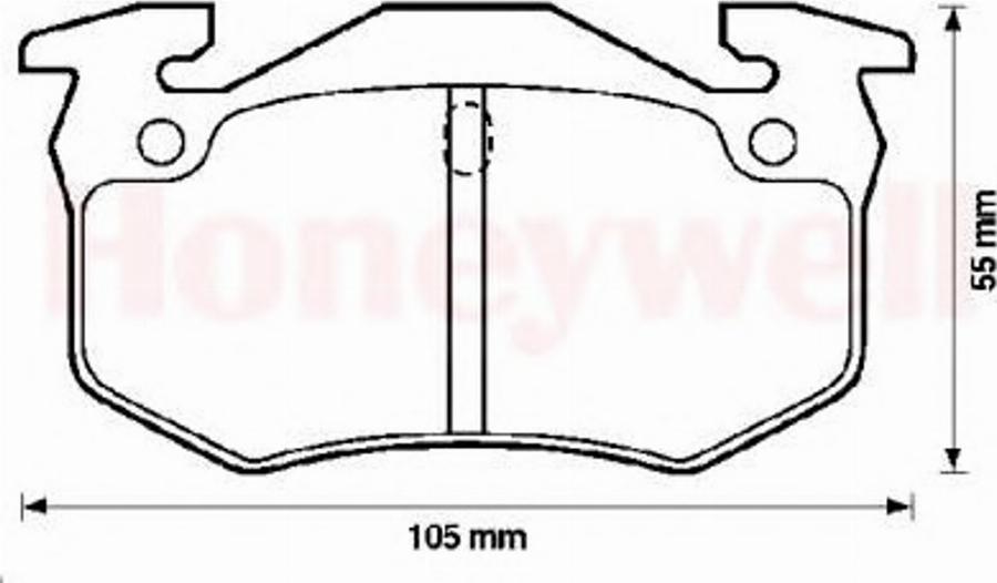 BENDIX 571334B - Kit pastiglie freno, Freno a disco autozon.pro