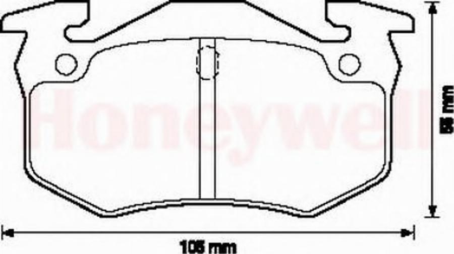 BENDIX 571335B - Kit pastiglie freno, Freno a disco autozon.pro