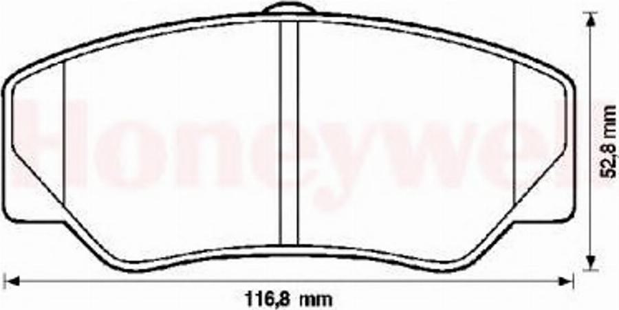 BENDIX 571336B - Kit pastiglie freno, Freno a disco autozon.pro