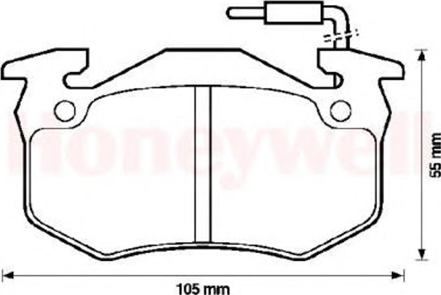 BENDIX 571331B - Kit pastiglie freno, Freno a disco autozon.pro