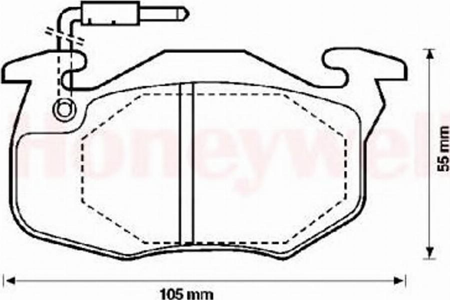 BENDIX 571332B - Kit pastiglie freno, Freno a disco autozon.pro