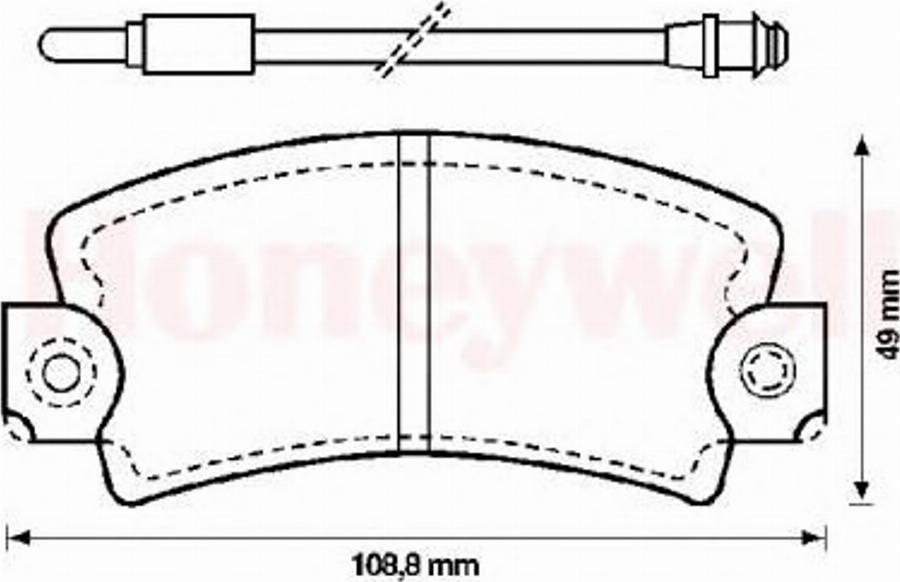 BENDIX 571337B - Kit pastiglie freno, Freno a disco autozon.pro