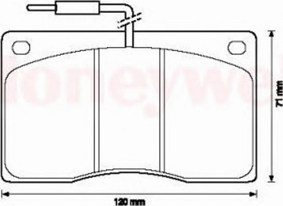 BENDIX 571321B - Kit pastiglie freno, Freno a disco autozon.pro