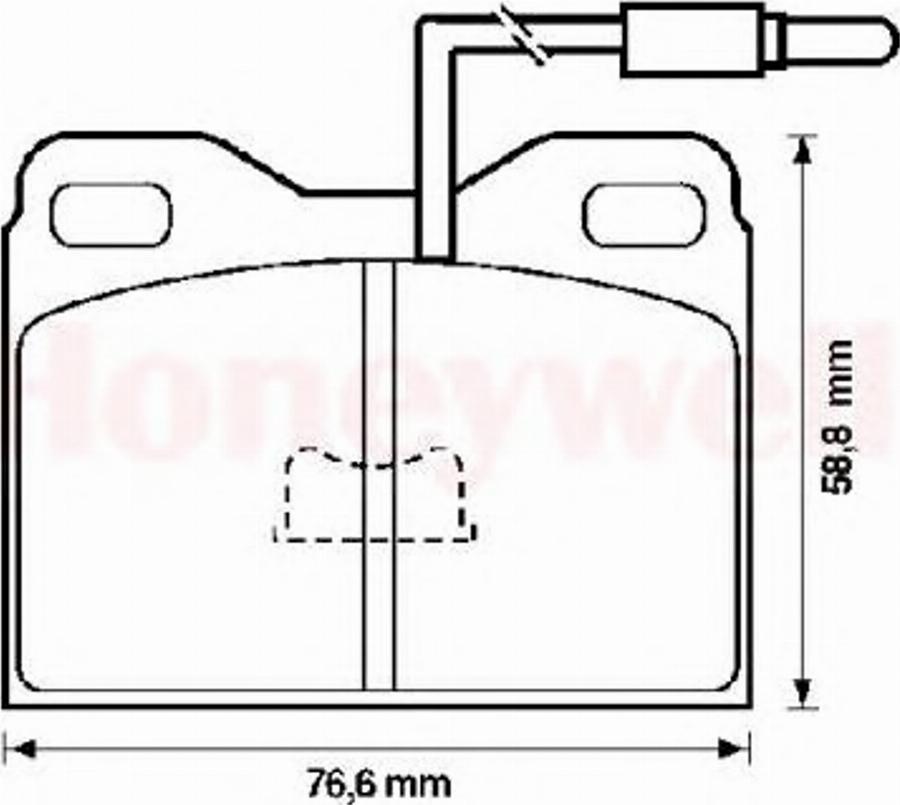 BENDIX 571322B - Kit pastiglie freno, Freno a disco autozon.pro