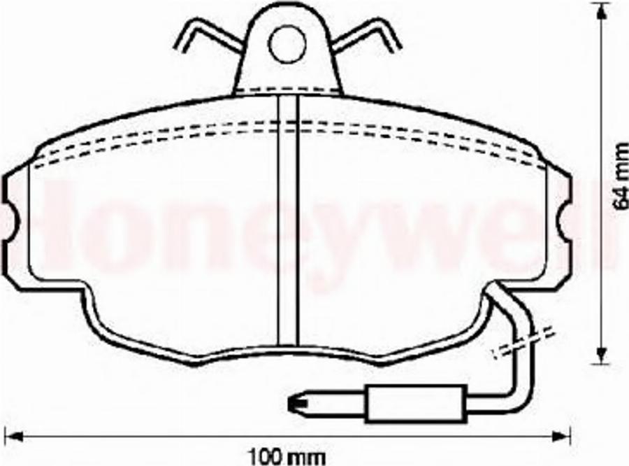 BENDIX 571327B - Kit pastiglie freno, Freno a disco autozon.pro