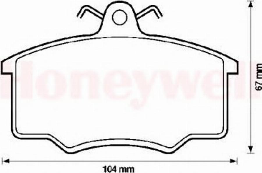 BENDIX 571375B - Kit pastiglie freno, Freno a disco autozon.pro