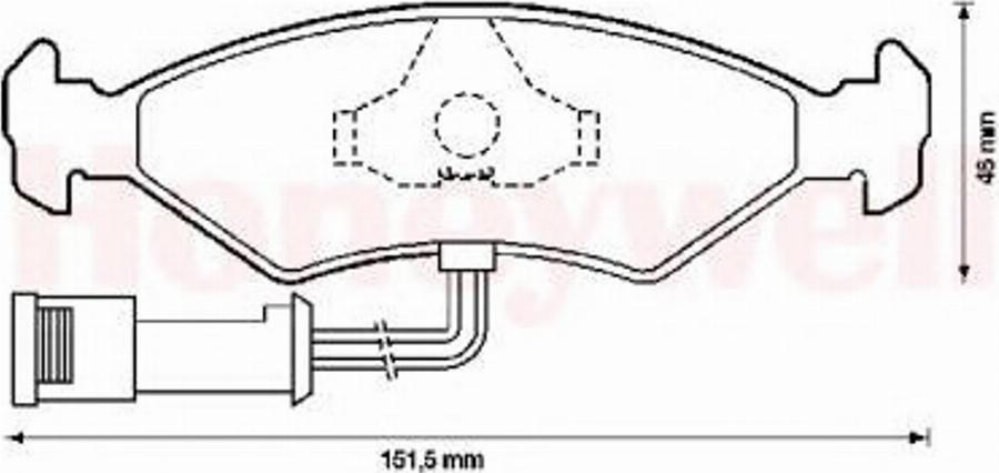 BENDIX 571291X - Kit pastiglie freno, Freno a disco autozon.pro