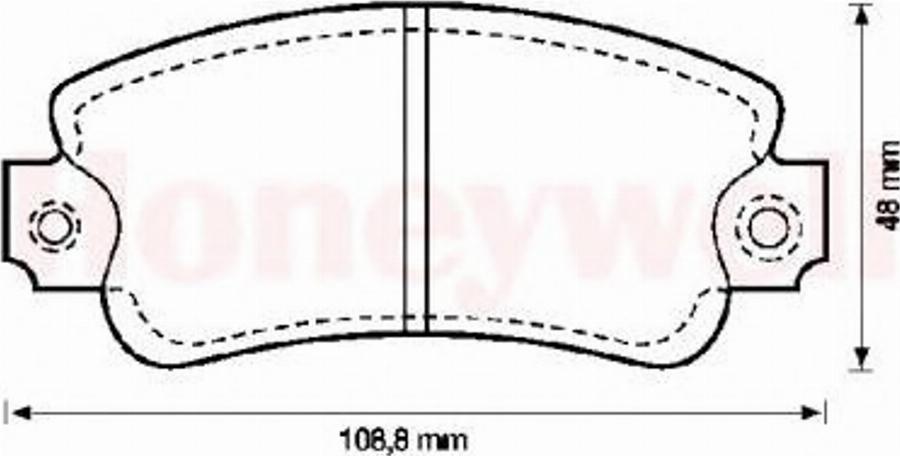 BENDIX 571297B - Kit pastiglie freno, Freno a disco autozon.pro