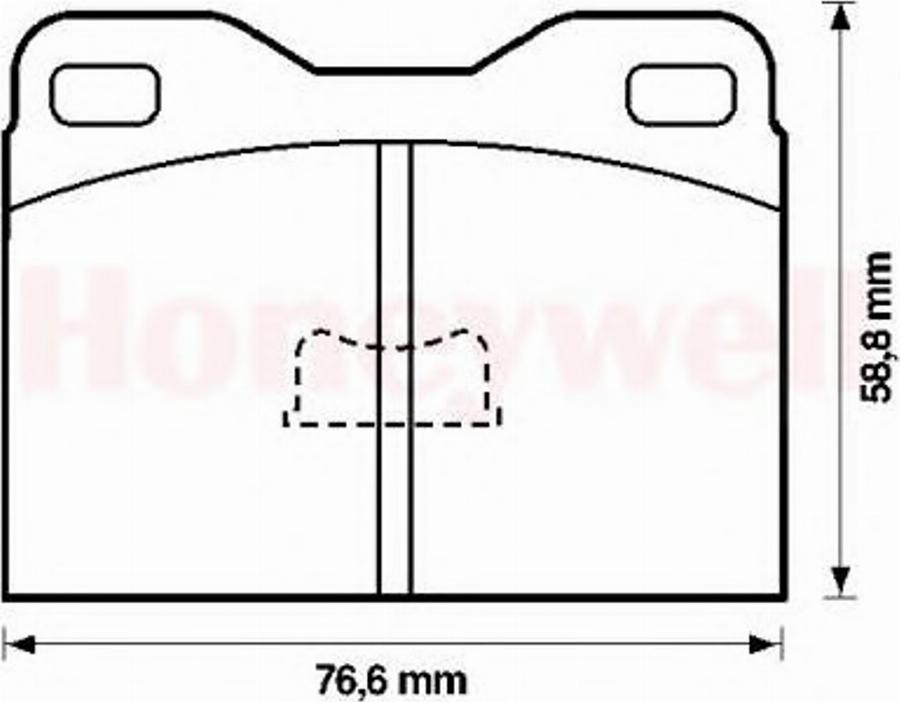 BENDIX 571245B - Kit pastiglie freno, Freno a disco autozon.pro