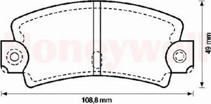 BENDIX 571243B - Kit pastiglie freno, Freno a disco autozon.pro