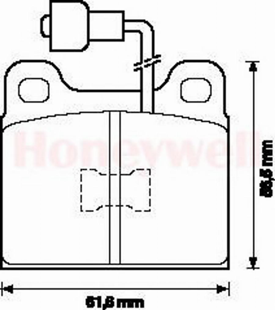 BENDIX 571254B - Kit pastiglie freno, Freno a disco autozon.pro