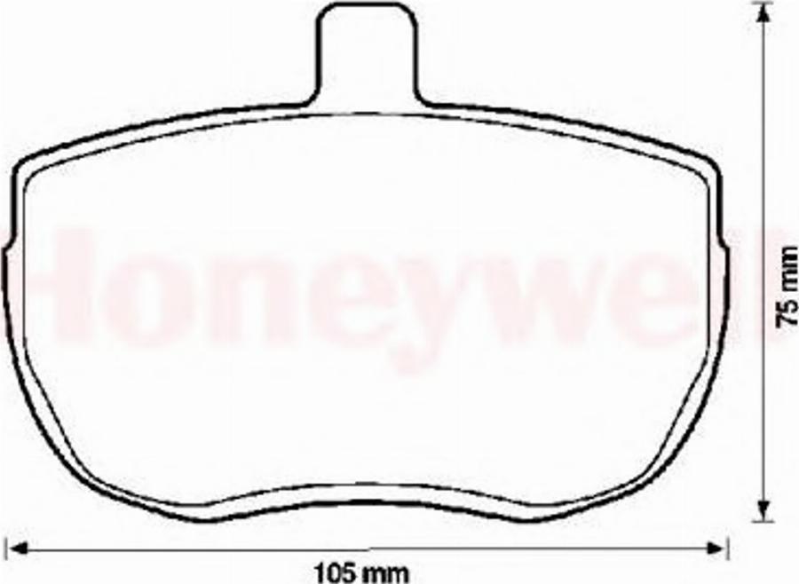 BENDIX 571250B - Kit pastiglie freno, Freno a disco autozon.pro